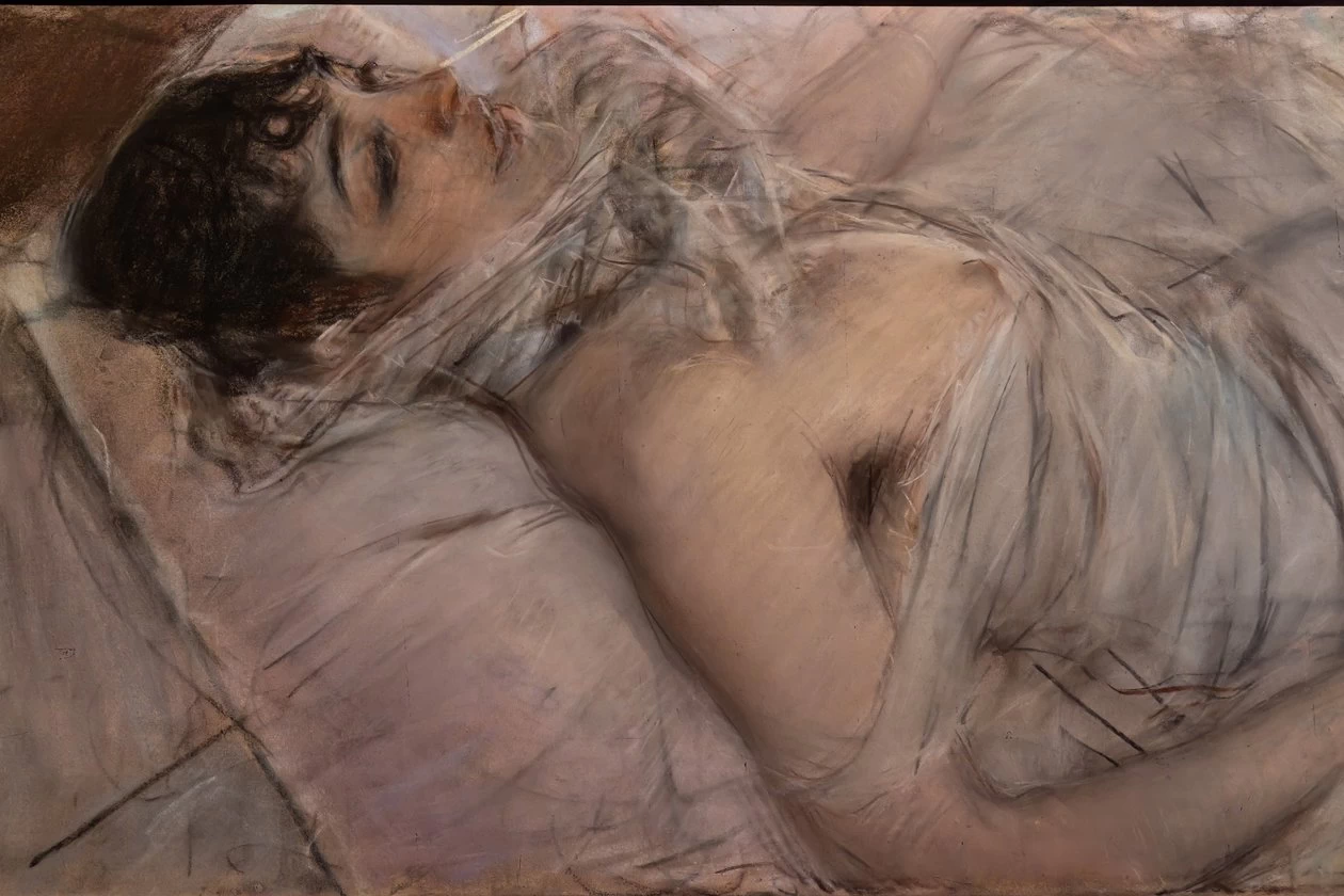 Ritratto della Contessa di Rasty distesa - dettaglio